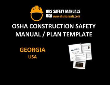 osha construction safety manual plan program template georgia atlanta augusta columbus