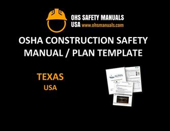 osha construction safety manual plan program template texas san antonio dallas fort worth el paso