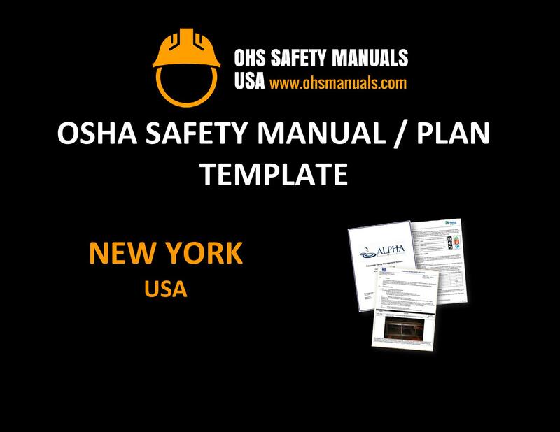 osha safety manual plan program template new york city buffalo