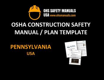 osha construction safety manual plan program template pennsylvania philadelphia pittsburgh allentown erie