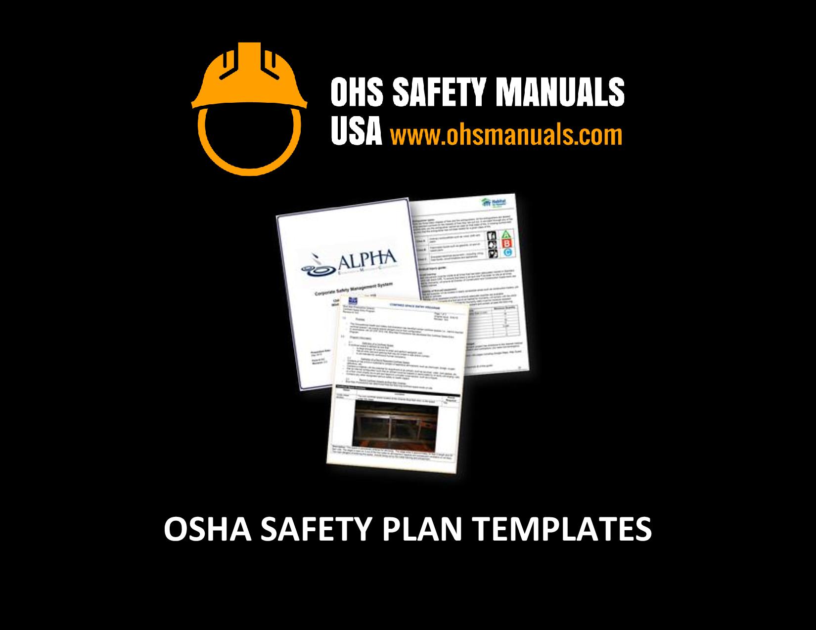 Osha Safety Manual Plan General Industry Template A